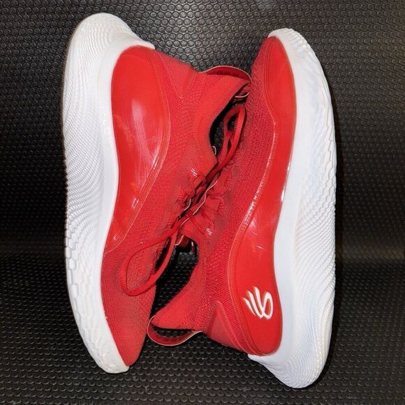 Under Armour Curry Flow 8 Red Basketball Athletic Shoes Men’s Size 13 - Picture 5 of 8